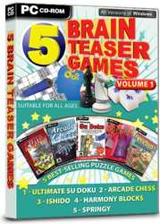 5 Brainteaser Games: Volume 1 (PC CD)